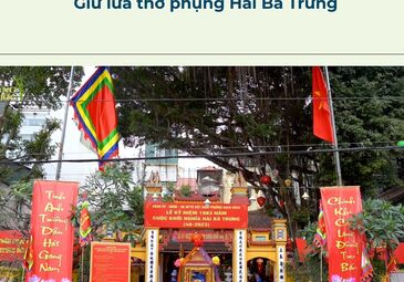 (LÀNG ĐỒNG NHÂN) GIỮ LỬA THỜ PHỤNG HAI BÀ TRƯNG