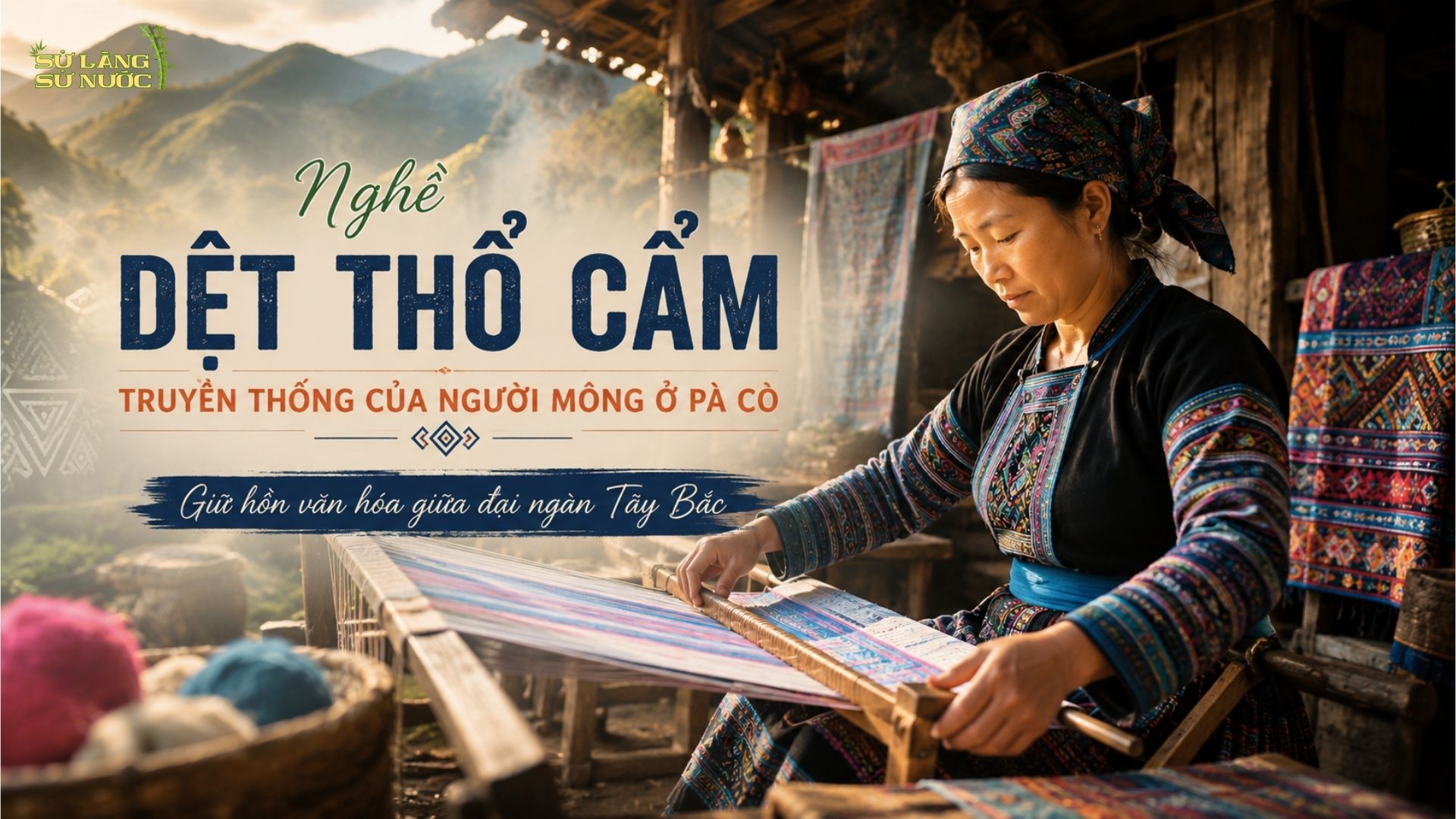 (PHÚ THỌ) NGHỀ DỆT THỔ CẨM TRUYỀN THỐNG CỦA NGƯỜI MÔNG Ở PÀ CÒ